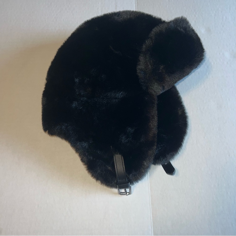 Michael Kors Black Fur Hat and Scarf Set NWT